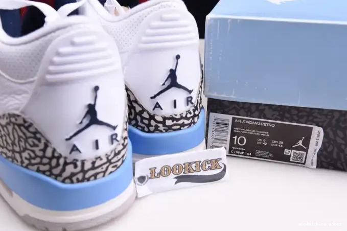 Rep UNC Air CT8532-104 Jordan 3 0620
